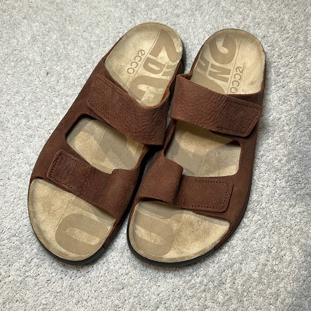NWOT Men’s Slides Leather Sandals